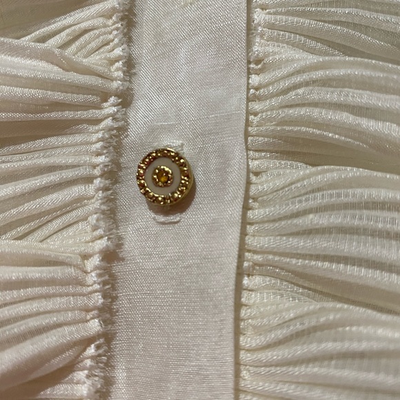 SOLD Oscar de la Renta Ruffle top 6 ASO Gossip - Picture 4 of 14